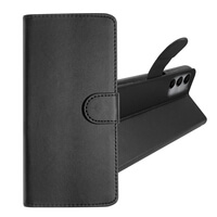 Pelle Case Con Magnete Cover Flip per Samsung Galaxy A05s Nero