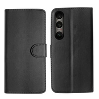 Pelle Case Con Magnete Cover Flip per Sony Xperia 1 VI Nero