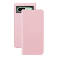 Case for Google Pixel 8a Full Protection Leather Flip with Card Slot Pink