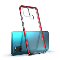 Gel Case Für Samsung Galaxy A21s Mit Red Stoßstangenabdeckung