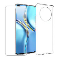 Case for Honor Magic 4 Lite 5G + Glass Screen Protector Clear Gel Phone Cover