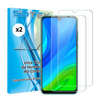 2x Glasfolie für Huawei P Smart (2020) Schutzglas Schutzfolie
