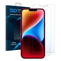 2x SDTEK-screenprotector voor iPhone 14 Plus / iPhone 13 Pro Max Premium Screen Guard van gehard glas