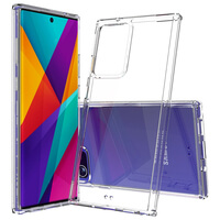 veske til Samsung Galaxy Note 20 Ultra Clear Transparent Bumper Cover Støtsikkert