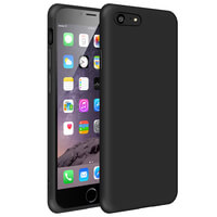Slim Matte Case for iPhone SE 2022/2020, iPhone 7 / 8 Soft Cover (Black)