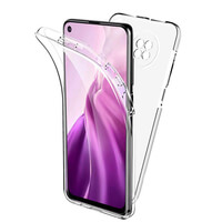 Case voor Xiaomi Redmi Note 9T Full Body Voor- en Achterkant Bescherming 360 Telefoon Cover Helder Transparant Zacht!