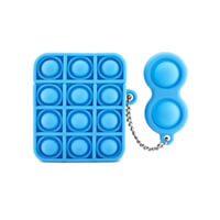 Custodia Bubble Pop Per Apple Airpods 1 / 2, Fidget Silicone Cielo blu