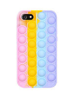Pop Case for iPhone SE 2022/2020, iPhone 7 / 8 / 6s / 6, Fidget Bubble Cover Rainbow