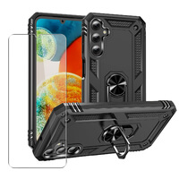 Case for Samsung Galaxy A25 / A24 Strong Phone Cover Magnetic Ring Holder + Glass Screen Protector
