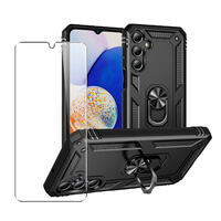 Case for Samsung Galaxy A16 Strong Phone Cover Magnetic Ring Holder + Glass Screen Protector