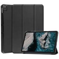 Tablet Case voor Nokia T20 Smart Cover Stand Opvouwbaar Slank Lichtgewicht Zwart