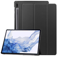 Tablet Case voor Samsung Galaxy Tab S9 Smart Cover Stand Opvouwbaar Slank Lichtgewicht Zwart