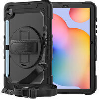 Case for Samsung Galaxy Tab S6 Lite Rugged Cover Stand Handle Black