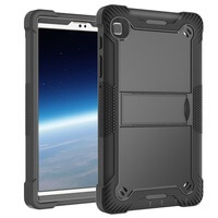 Robuster Koffer Für Samsung Galaxy Tab A7 Lite (2021) Abdeckung Mit Ständer Schwarz