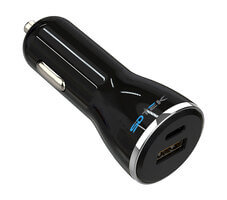 38w Fast Car Charger with 2 Ports Power Delivery (PD) Type C and USB 3.0 Quick Charge (QC) Ports Compatible with iPhone, Samsung and more