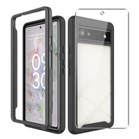 Case for Google Pixel 6a Full 360 Cover Glass Screen Protector