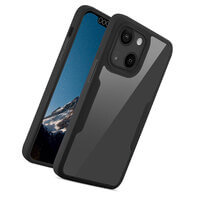 Case for iPhone 13 Mini, 360 Full Phone Cover with Screen Protector Black