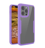 Case for iPhone 13 Pro, 360 Full Phone Cover with Screen Protector Purple