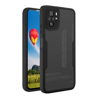 Case for Xiaomi Redmi Note 10, 360 Full Phone Cover with Screen Protector Black