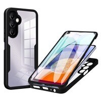 Case for Samsung Galaxy A15, 360 Full Phone Cover with Screen Protector Black