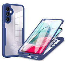 Case for Samsung Galaxy A55, 360 Full Phone Cover with Screen Protector Blue