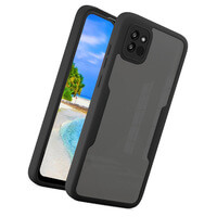 Case for Samsung Galaxy A03, 360 Full Phone Cover with Screen Protector Black